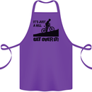 A Hill Get Over It Cycling Cyclist Funny Cotton Apron 100% Organic Purple
