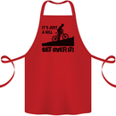 A Hill Get Over It Cycling Cyclist Funny Cotton Apron 100% Organic Red