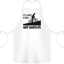 A Hill Get Over It Cycling Cyclist Funny Cotton Apron 100% Organic White