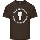 A Little Head Funny Offensive Slogan Mens Cotton T-Shirt Tee Top Dark Chocolate