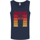 A Llama Wearing Shades Mens Vest Tank Top Navy Blue