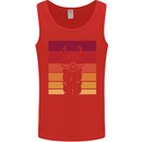 A Llama Wearing Shades Mens Vest Tank Top Red