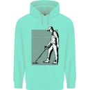 A Man Metal Detecting Detector Childrens Kids Hoodie Peppermint