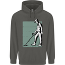 A Man Metal Detecting Detector Childrens Kids Hoodie Storm Grey