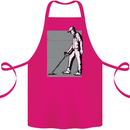 A Man Metal Detecting Detector Cotton Apron 100% Organic Pink
