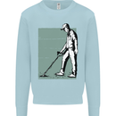 A Man Metal Detecting Detector Kids Sweatshirt Jumper Light Blue