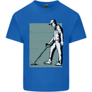 A Man Metal Detecting Detector Kids T-Shirt Childrens Royal Blue