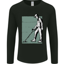 A Man Metal Detecting Detector Mens Long Sleeve T-Shirt Black