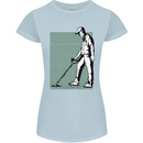 A Man Metal Detecting Detector Womens Petite Cut T-Shirt Light Blue