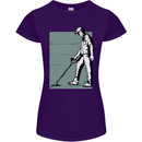 A Man Metal Detecting Detector Womens Petite Cut T-Shirt Purple