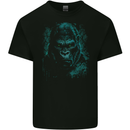 A Mean Gorilla Dark Style Mens Cotton T-Shirt Tee Top BLACK