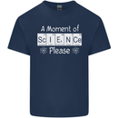 A Moment of Science Please Funny Geek Mens Cotton T-Shirt Tee Top Navy Blue