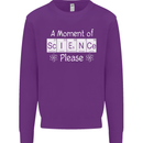 A Moment of Science Please Funny Geek Mens Sweatshirt Jumper Purple