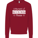 A Moment of Science Please Funny Geek Mens Sweatshirt Jumper Red