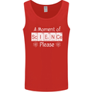 A Moment of Science Please Funny Geek Mens Vest Tank Top Red