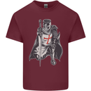 A Nights Templar St. George's Day England Mens Cotton T-Shirt Tee Top Maroon