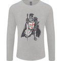 A Nights Templar St. George's Day England Mens Long Sleeve T-Shirt Sports Grey