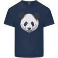 A Panda Bear Face Mens Cotton T-Shirt Tee Top Navy Blue