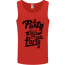 A Party Without Beer Alcohol Funny Beer Gin Mens Vest Tank Top Red