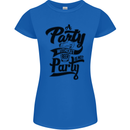 A Party Without Beer Alcohol Funny Beer Gin Womens Petite Cut T-Shirt Royal Blue