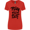 A Party Without Beer Alcohol Funny Beer Gin Womens Wider Cut T-Shirt Red