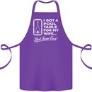 A Pool Cue for My Wife Best Swap Ever! Cotton Apron 100% Organic Purple