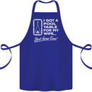 A Pool Cue for My Wife Best Swap Ever! Cotton Apron 100% Organic Royal Blue