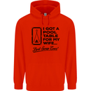 A Pool Cue for My Wife Best Swap Ever! Mens 80% Cotton Hoodie Bright Red