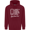 A Pool Cue for My Wife Best Swap Ever! Mens 80% Cotton Hoodie Maroon