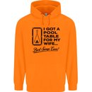 A Pool Cue for My Wife Best Swap Ever! Mens 80% Cotton Hoodie Orange