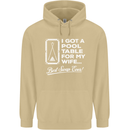 A Pool Cue for My Wife Best Swap Ever! Mens 80% Cotton Hoodie Sand