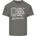 A Pool Cue for My Wife Best Swap Ever! Mens Cotton T-Shirt Tee Top Charcoal