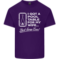 A Pool Cue for My Wife Best Swap Ever! Mens Cotton T-Shirt Tee Top Purple