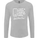 A Pool Cue for My Wife Best Swap Ever! Mens Long Sleeve T-Shirt Sports Grey