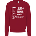 A Pool Cue for My Wife Best Swap Ever! Mens Sweatshirt Jumper Red