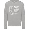A Pool Cue for My Wife Best Swap Ever! Mens Sweatshirt Jumper White