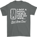 A Pool Cue for My Wife Best Swap Ever! Mens T-Shirt Cotton Gildan Charcoal