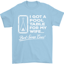 A Pool Cue for My Wife Best Swap Ever! Mens T-Shirt Cotton Gildan Light Blue