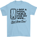 A Pool Cue for My Wife Best Swap Ever! Mens T-Shirt Cotton Gildan Light Blue