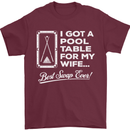 A Pool Cue for My Wife Best Swap Ever! Mens T-Shirt Cotton Gildan Maroon
