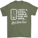 A Pool Cue for My Wife Best Swap Ever! Mens T-Shirt Cotton Gildan Military Green
