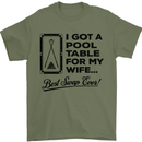 A Pool Cue for My Wife Best Swap Ever! Mens T-Shirt Cotton Gildan Military Green