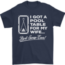 A Pool Cue for My Wife Best Swap Ever! Mens T-Shirt Cotton Gildan Navy Blue
