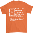 A Pool Cue for My Wife Best Swap Ever! Mens T-Shirt Cotton Gildan Orange