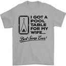 A Pool Cue for My Wife Best Swap Ever! Mens T-Shirt Cotton Gildan Sports Grey