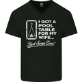 A Pool Cue for My Wife Best Swap Ever! Mens V-Neck Cotton T-Shirt Black