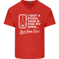 A Pool Cue for My Wife Best Swap Ever! Mens V-Neck Cotton T-Shirt Red