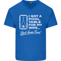 A Pool Cue for My Wife Best Swap Ever! Mens V-Neck Cotton T-Shirt Royal Blue