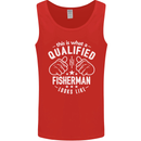 A Qualified Fisherman Looks Like Mens Vest Tank Top Red