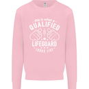 A Qualified Lifeguard Looks Like Mens Sweatshirt Jumper Light Pink